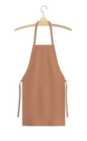 Showcase your design with this Sweet Apron Mock Up In Sand Stone Color. A realistic look and high resolution mock up to help you present your designs beautifully.の写真素材
