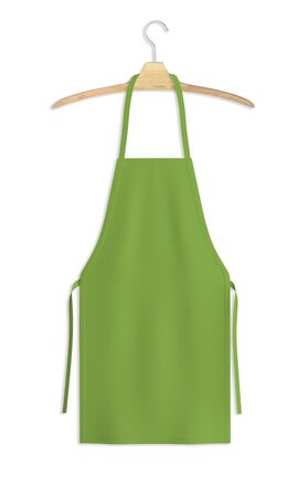 Showcase your design with this Sweet Apron Mock Up In Classy Greenery Color. A realistic look and high resolution mock up to help you present your designs beautifully.の写真素材