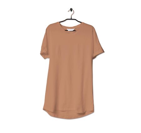 Grab this impressive Realistic Tshirt Mock Up In Sand Stone Color to give a boost to your brand logo. This mock up are highly Perfect for showcasing your artwork.の写真素材
