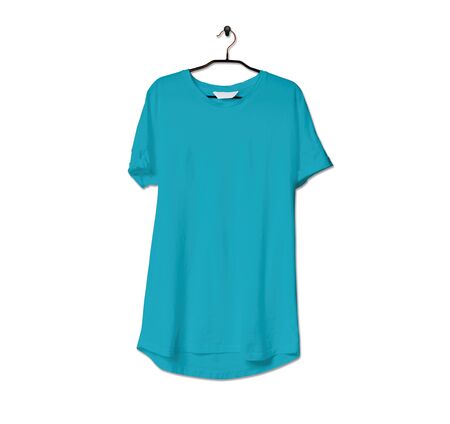 Grab this impressive Realistic Tshirt Mock Up In Scuba Blue Color to give a boost to your brand logo. This mock up are highly Perfect for showcasing your artwork.の写真素材