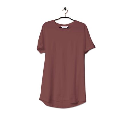 Grab this impressive Realistic Tshirt Mock Up In Spiced Apple Color to give a boost to your brand logo. This mock up are highly Perfect for showcasing your artwork.の写真素材