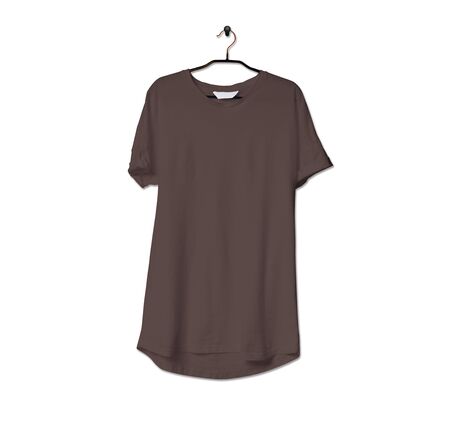 Grab this impressive Realistic Tshirt Mock Up In Chicory Coffee Color to give a boost to your brand logo. This mock up are highly Perfect for showcasing your artwork.の写真素材