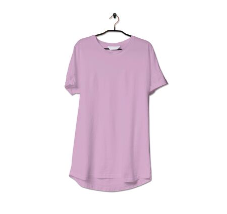 Grab this impressive Realistic Tshirt Mock Up In Pink Lavender Color to give a boost to your brand logo. This mock up are highly Perfect for showcasing your artwork.の写真素材