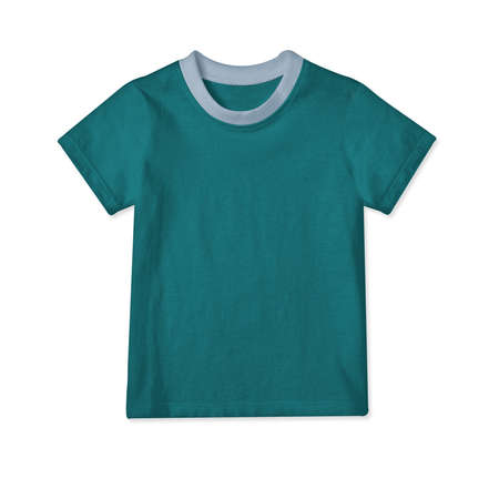 Showcase your designs in a professional way with these Classic Baby T Shirt Mockup In Green Eden Color.の写真素材