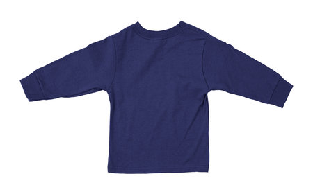 Just put your artwork on this Back View Impressive Toddler Longsleeve T Shirt Mokup In Clematis Blue Color, and your baby t shirt is ready for sale.の写真素材