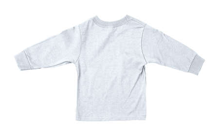 Just put your artwork on this Back View Impressive Toddler Longsleeve T Shirt Mokup In Bright White Color, and your baby t shirt is ready for sale.の写真素材