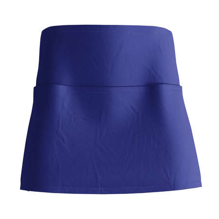 Don't waste your money and time. Use this Front View Beauty Apron Mockup In Clematis Blue Color. It is super easy to use.の写真素材