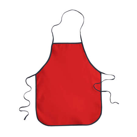 With this Excellent Apron Mockup In Fiery Red Color, promote your brand logo and design.の写真素材