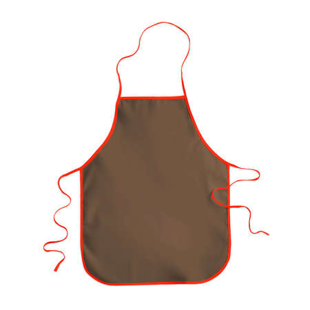 With this Excellent Apron Mockup In Sepia Brown Color, promote your brand logo and design.の写真素材
