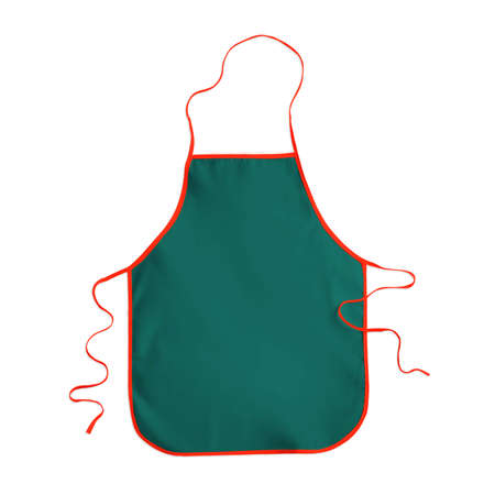 With this Excellent Apron Mockup In Alpine Green Color, promote your brand logo and design.の写真素材