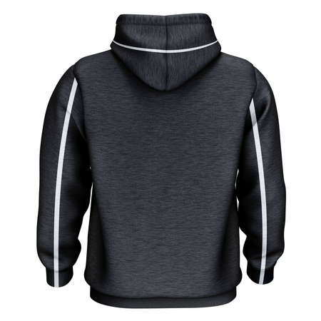 An empty, Back View Creative Sport Hoodie Mockup In Dark Sapphire Color, to help your design easier and more beautiful.の写真素材