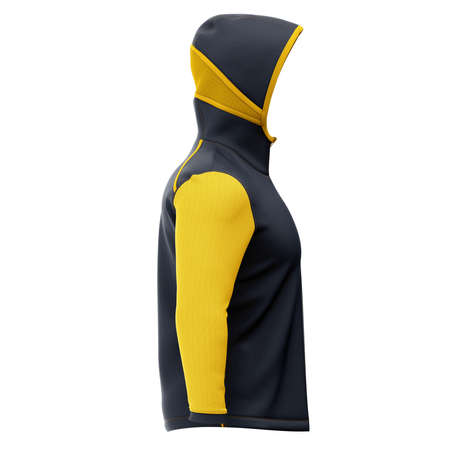 A modern Side View Excellent Basket Ball Hoodie Mockup In Dark Sapphire Color template to make your work more faster.の写真素材