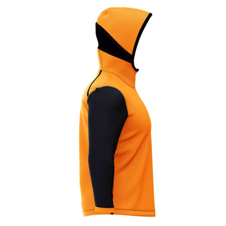 A modern Side View Excellent Basket Ball Hoodie Mockup In Carrot Curl Color template to make your work more faster.の写真素材