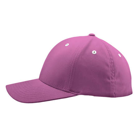 A Side View Excellent Cap Mock Up In Purple Orchid Color, for creating a gorgeous and believable Hoodie templateの写真素材