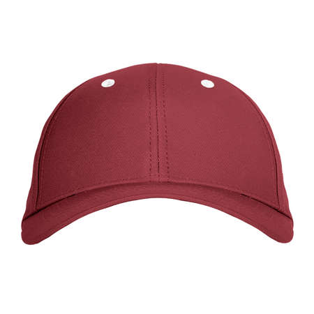 Just drop your picture in this Front View Excellent Cap Mock Up In Savvy Red Color, and it's ready for your design.の写真素材
