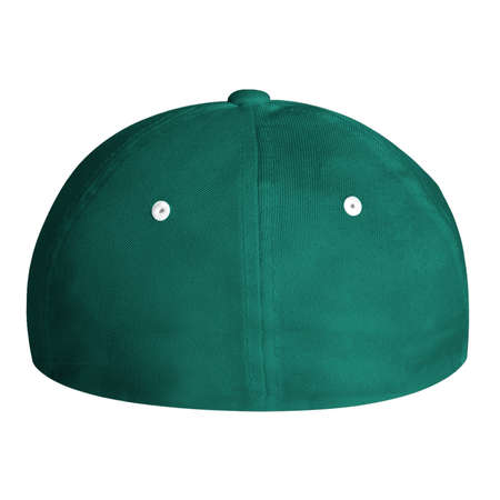Make your design process quicker and more stunning with this Back View Excellent Cap Mock Up In Cadmium Green Color.の写真素材