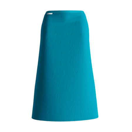 With this Impressive Half Waist Apron Mockup In Scuba Blue Color, you can get fashionable photos and will never lose your beloved customer.の写真素材