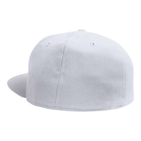 Use this blank Back View Luxurious Cap Mockup In Lucent White Color to make your design becomes more luxuriousの写真素材