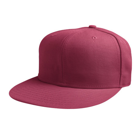 This Half Side View Luxurious Cap Mockup In Red Bud Color, is made to shorten your editing process.の写真素材