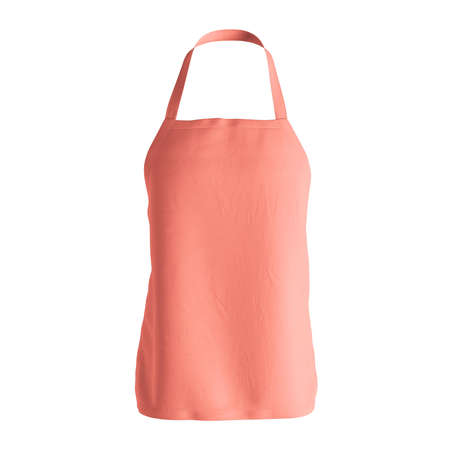 This Sweet  Apron Mockup In Fusion Coral Color, will give a perfect scene to make your designs products more life.の写真素材
