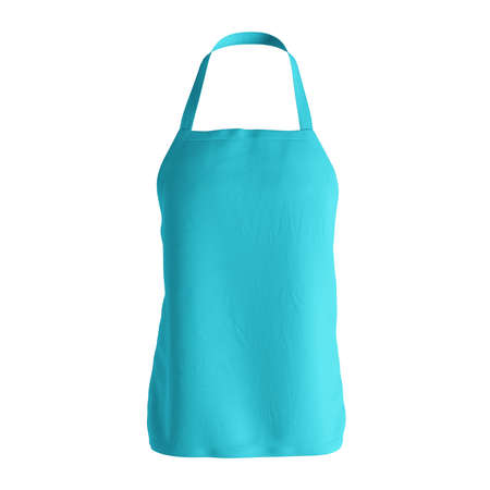 This Sweet  Apron Mockup In Blue Curacao Color, will give a perfect scene to make your designs products more life.の写真素材