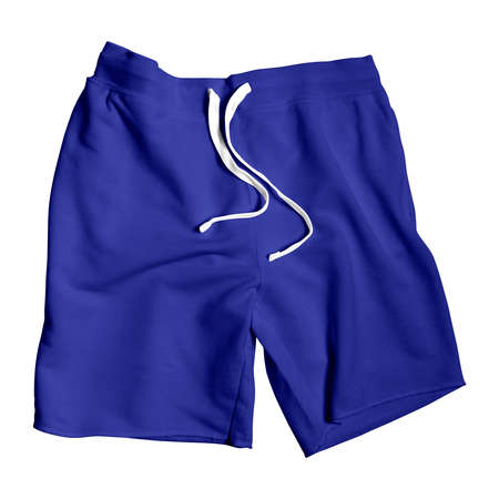 With this Front Perspective View of Amazing Shorts Mockup In Royal Blue Color, your design will look more real.の写真素材