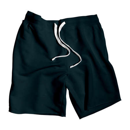 With this Front Perspective View of Amazing Shorts Mockup In Royal Black Color, your design will look more real.の写真素材