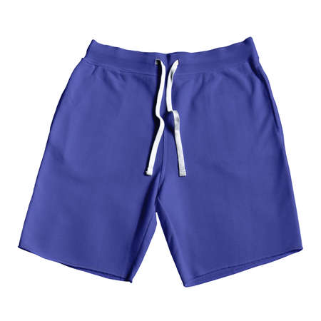 Visualize your designs with just a few clicks on this Front View Amazing Shorts Mockup In Royal Blue Color.の写真素材
