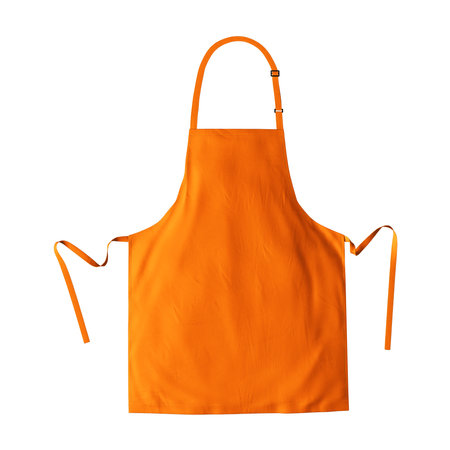 Make your fantastic design or logo artistic with this Luxurious Apron Mockup In Carrot Curl Color.の写真素材