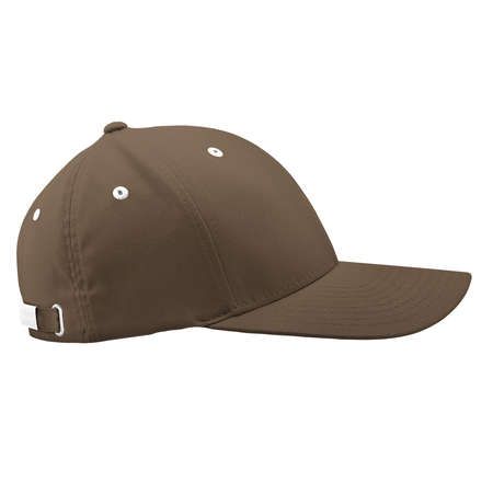 This Side View Fabulous Cap Mockup In Sepia Brown Color, is printable and can easily be edited using any image editing software.の写真素材
