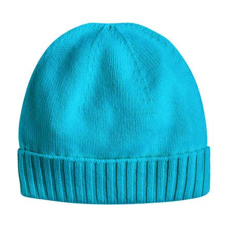Use this Awesome Knitted Hat Mockup In Blue Atoll Color, is a simple and modern blank template.の写真素材