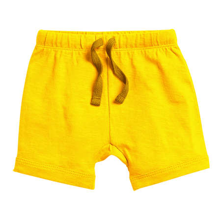 Showcase your products like a graphic design pro, with this Classical Baby Shorts Mockup In Cyber Yellow Color.の写真素材