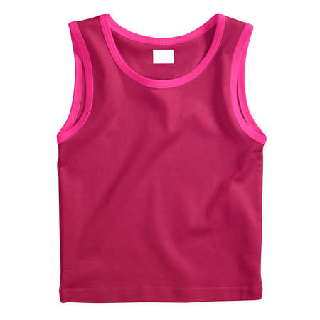We try to make your selling easier. Just place your design on this Front View Impressive Baby Tank Top Mockup In Cherries Jubilee Color.の写真素材