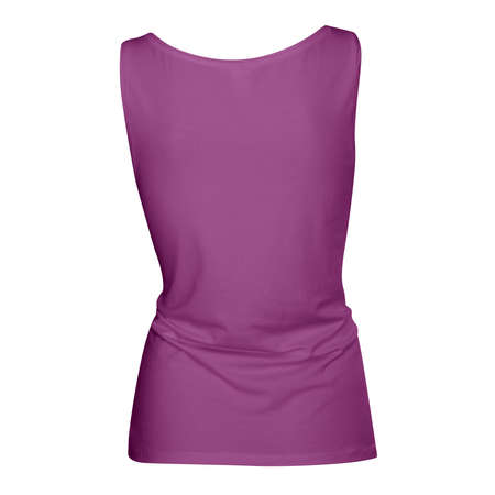 Instantly create beautiful images for your designs, with this Back View Wonderful Girl's Tank Top In Radiant Orchid Color.の写真素材