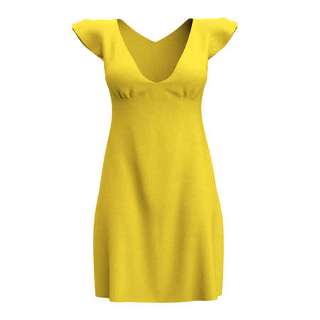 With this Front View Amazing Women's Dress Mockup In Prime Rose Color you donât have to wait for your artwork to be done.の写真素材
