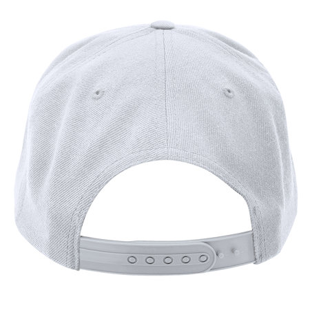 Show off your designs in a professional manner with this Back View Classical Skateboard Cap Mockup In Brilliant White Color.の写真素材