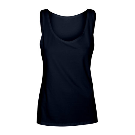 Make your design process quicker and more stunning with this Front View Wonderful Girl's Tank Top In Dark Sapphire Color.の写真素材