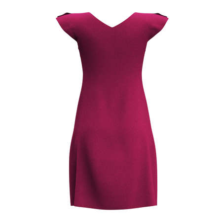 You do not need to be a designer if you use this Back View Amazing Women's Dress Mockup In Dark Sangria Color.の写真素材