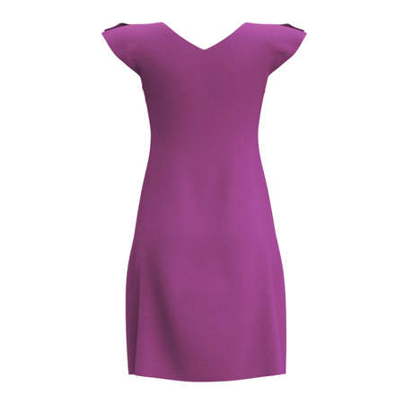 You do not need to be a designer if you use this Back View Amazing Women's Dress Mockup In Royal Lilac Color.の写真素材
