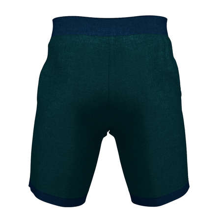 Promote the beauty of your logo or design, with this Back View Impressive Men's Training Shorts Mockup In Green Eden Color.の写真素材