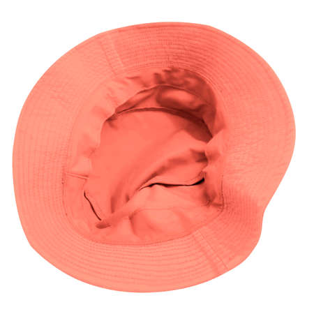This Inside View Fantastic Bucket Hat Mockup In Fusion Coral Color, allows you to quickly display your designs into a digital photo realistic showcase.の写真素材
