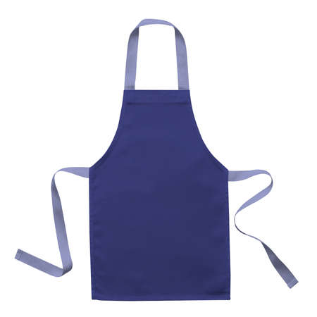 Get stylish photos and never lost your customer with this Front View Sweet Kids Apron Mockup In Clematis Blue Color.の写真素材