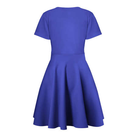 You can customize almost everything on this Back View Excellent Flare Dress Mockup In Royal Blue Color to match your design.の写真素材