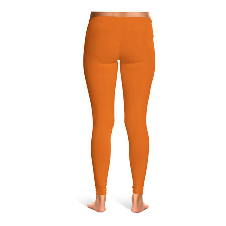 This Back View Amazing Leggins Mockup In Carrot Curl Color, can help you to implement your extraordinary designs.の写真素材