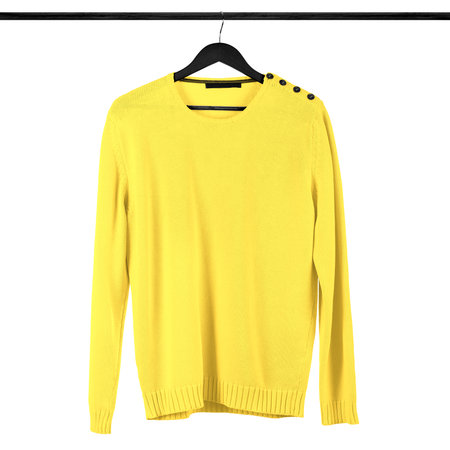 Use this Sweet Sweatshirt Mockup In Lemon Zest Color, to make your design is displayed as effectively and more beautifully.の写真素材