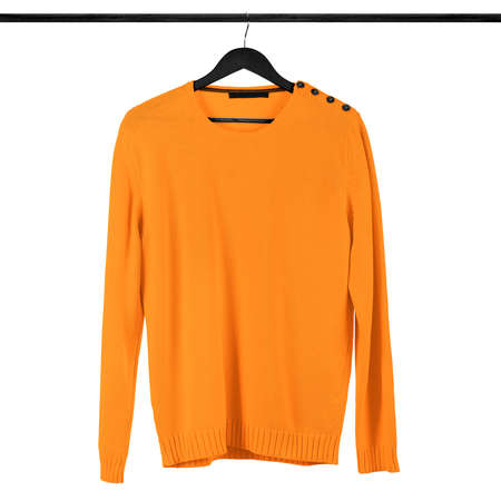 Use this Sweet Sweatshirt Mockup In Carrot Curl Color, to make your design is displayed as effectively and more beautifully.の写真素材