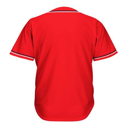 A Back View Awesome T Shirt Mockup In Flame Scarlet Color, to make a beautiful and trustworthy Hoodie template.の写真素材