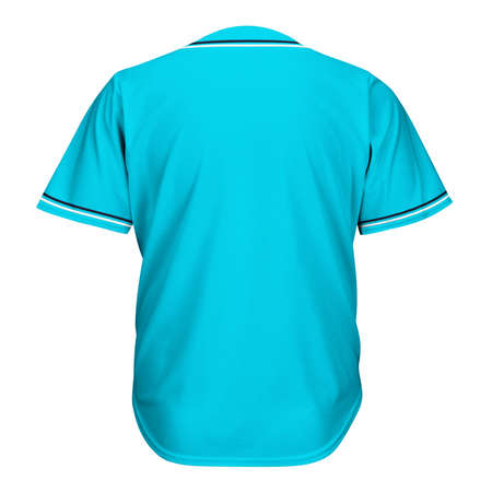 A Back View Awesome T Shirt Mockup In Scuba Blue Color, to make a beautiful and trustworthy Hoodie template.の写真素材