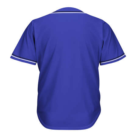 A Back View Awesome T Shirt Mockup In Royal Blue Color, to make a beautiful and trustworthy Hoodie template.の写真素材