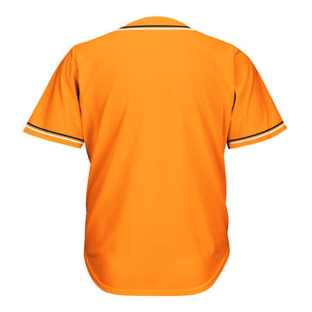 A Back View Awesome T Shirt Mockup In Turmeric Powder Color, to make a beautiful and trustworthy Hoodie template.の写真素材